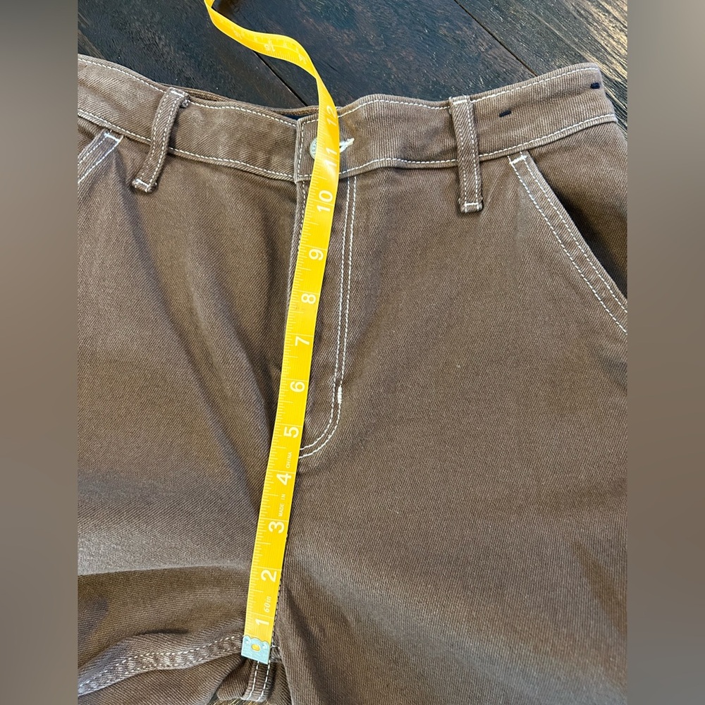 Hollister Y2K Grunge Ultra High-Rise Dad Jean Vintage Stretch- Brown - Picture 10 of 12